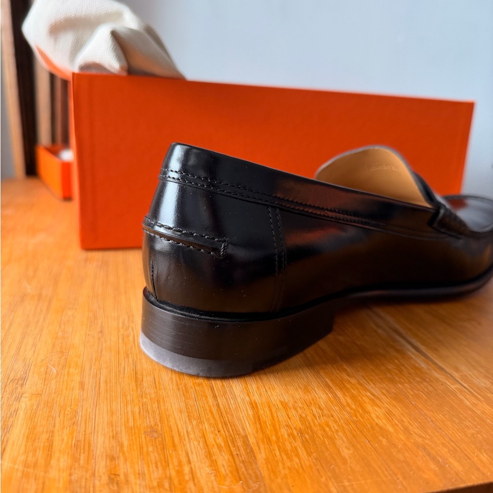 Classic Black Leather Loafers - Picture 3 of 10